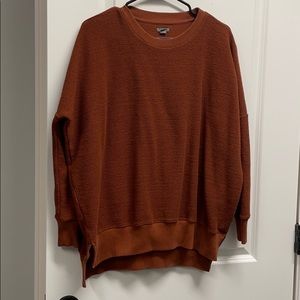 Oversize Warm pumpkin color sweatshirt